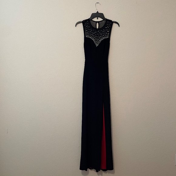 Windsor black maxi dress for special occasion. Size 1/2 - Picture 1 of 6